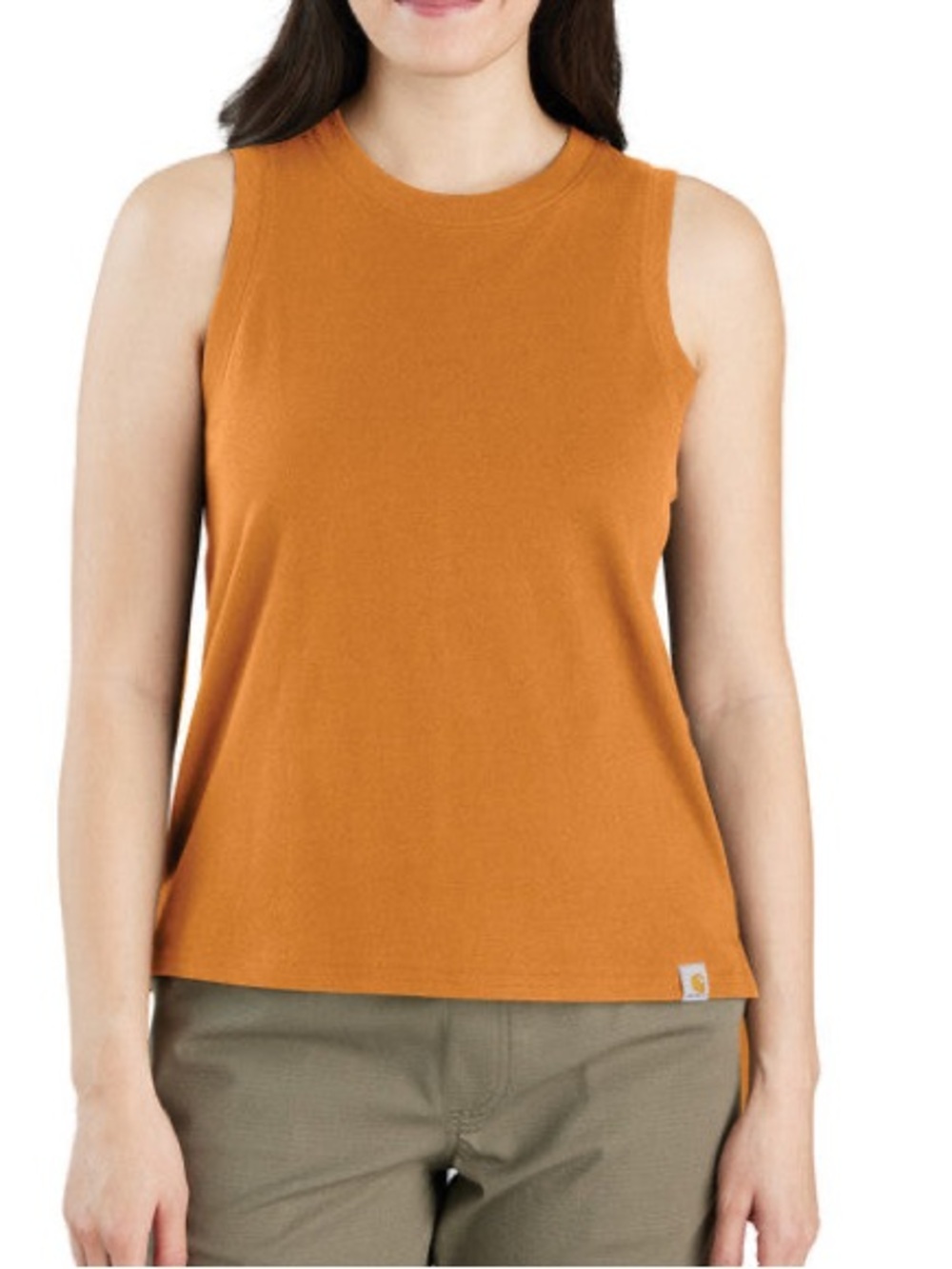 NWT. Carhartt. Women's TENCEL™ Fiber Series Relaxed Fit Tank. Hazy Sunshine. M.